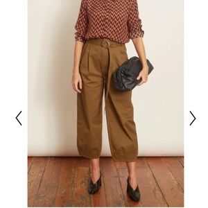 Tibi Myriam Twill Stella AnkleLength Sculpted Pant
